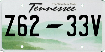 TN license plate Z6233V