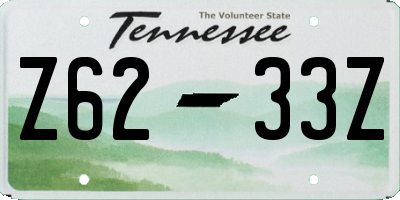 TN license plate Z6233Z