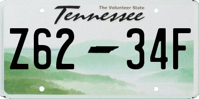 TN license plate Z6234F