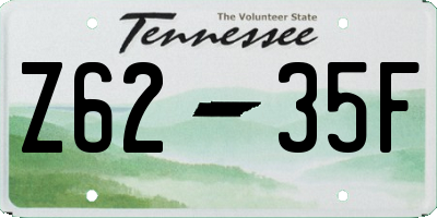 TN license plate Z6235F