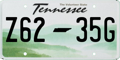 TN license plate Z6235G