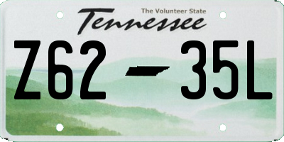 TN license plate Z6235L