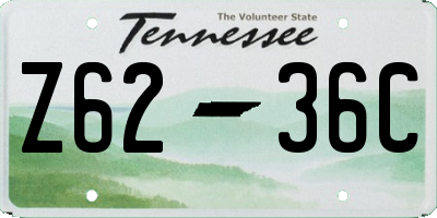 TN license plate Z6236C
