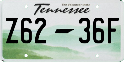 TN license plate Z6236F
