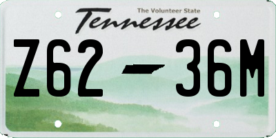 TN license plate Z6236M