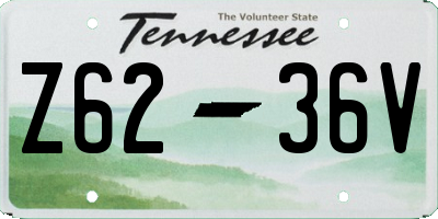 TN license plate Z6236V