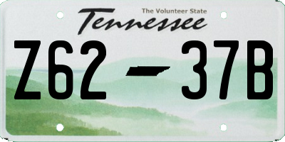 TN license plate Z6237B