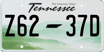 TN license plate Z6237D