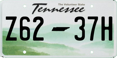 TN license plate Z6237H