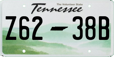 TN license plate Z6238B