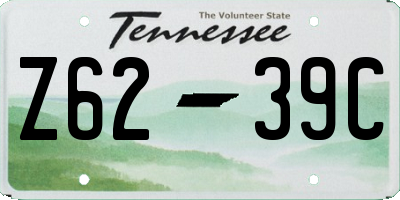 TN license plate Z6239C