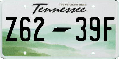 TN license plate Z6239F
