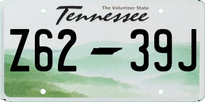 TN license plate Z6239J