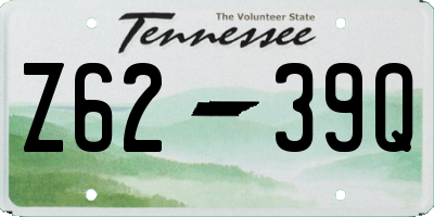 TN license plate Z6239Q