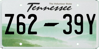 TN license plate Z6239Y
