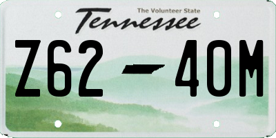 TN license plate Z6240M