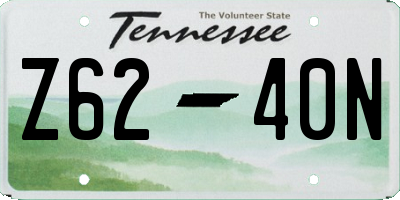 TN license plate Z6240N