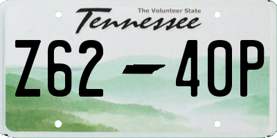 TN license plate Z6240P