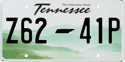 TN license plate Z6241P