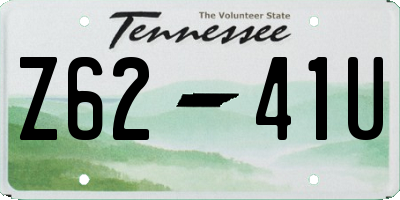 TN license plate Z6241U