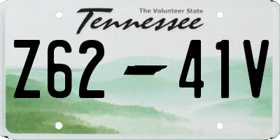 TN license plate Z6241V