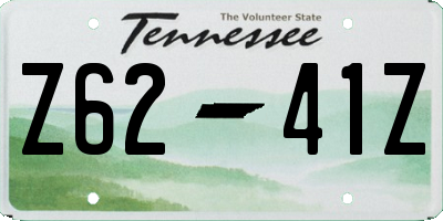 TN license plate Z6241Z