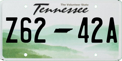 TN license plate Z6242A