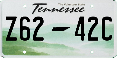 TN license plate Z6242C