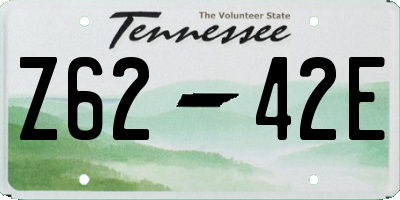TN license plate Z6242E