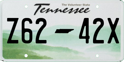 TN license plate Z6242X
