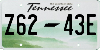 TN license plate Z6243E