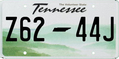TN license plate Z6244J