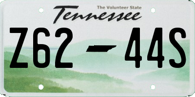 TN license plate Z6244S