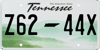 TN license plate Z6244X