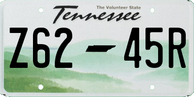 TN license plate Z6245R