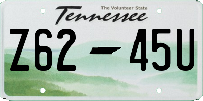 TN license plate Z6245U