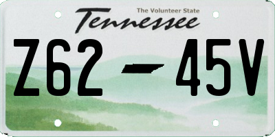 TN license plate Z6245V