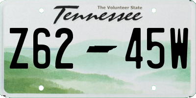 TN license plate Z6245W