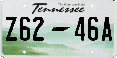 TN license plate Z6246A