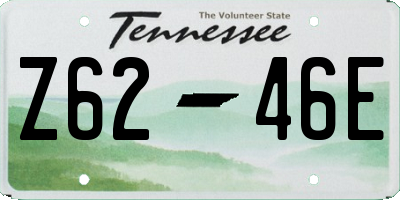 TN license plate Z6246E