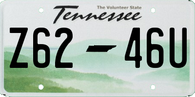 TN license plate Z6246U