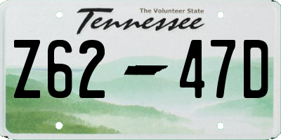 TN license plate Z6247D