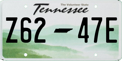 TN license plate Z6247E