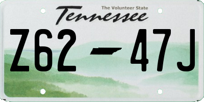 TN license plate Z6247J