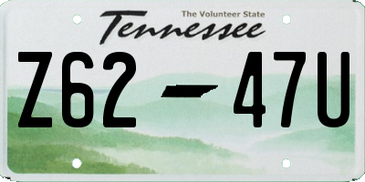 TN license plate Z6247U