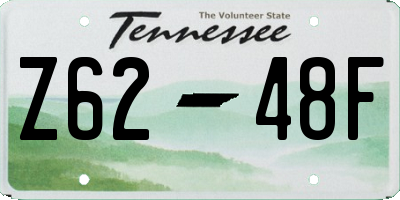 TN license plate Z6248F