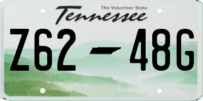 TN license plate Z6248G