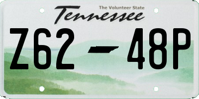 TN license plate Z6248P