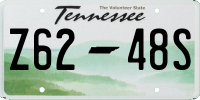 TN license plate Z6248S