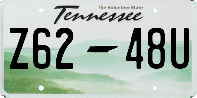TN license plate Z6248U
